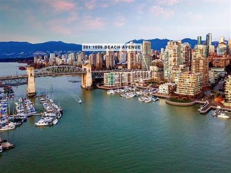 Fully Furnished two bedroom two baths in Popular Location, Yaletown