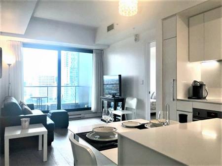 Stunning 1 Bedroom, 1 Bathroom with Balcony in Downtown Montreal