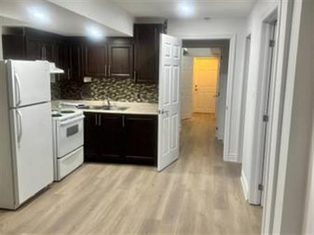 1.5 bedroom newly built legal basement apartment