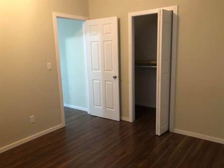 Basement with washer and dryer