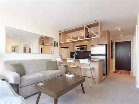 FULLY FURNISHED AND SPACIOUS (*540 SQF) 1 BEDROOM PLUS DEN! | 1010 Richards Street, Vancouver