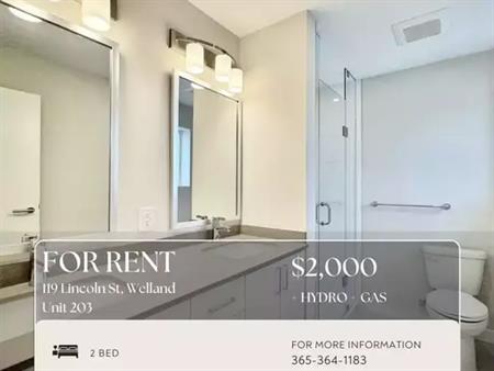 2 BED 2 BATH CONDO: 119 Lincoln St, Welland - 203 | 119 Lincoln Street, Welland