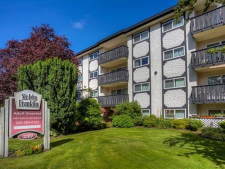 QUADRA/CLOVERDALE, quiet spacious 1 BR,