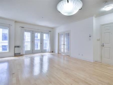 Charming and large 2-bedroom condo (910 SF) in Downtown Montreal