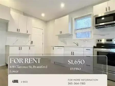 2 BED 1 BATH: 108 Clarence St, Brantford - Lower | 108 Clarence Street, Brampton