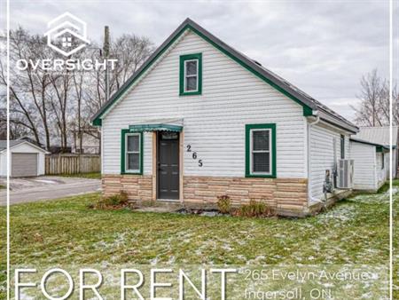 2-Bedroom House in Ingersoll!! | 265 Evelyn Avenue, Ingersoll