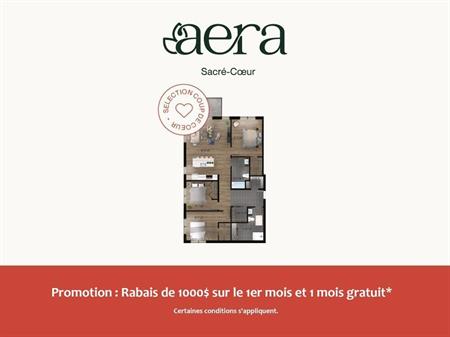 Aera Sacré-Coeur 5 1/2 *1 MOIS GRATUIT* St-Hyacinthe Condo / appartement / logement à louer