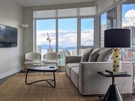 Luxurious FURNISHED 1 BED/1BATH + DEN unit with WATER view (Vancouver)