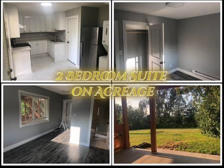 Two Bedroom Basement on Acreage – Sunny and Spacious