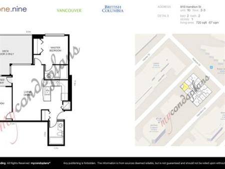 Freshly Renovated 2 bedroom 2bath Yaletown -mo2mo rent or longer okay