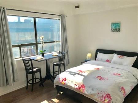 Available Now/ Feb1 2nd Floor furnished 1bedroom Bachelor apt