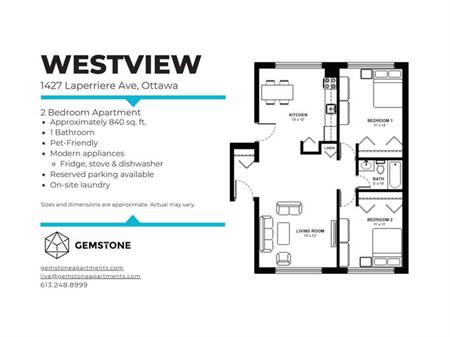 Spacious 2 Bedroom located in Carlington! | 1468 Coldrey Avenue, Ottawa