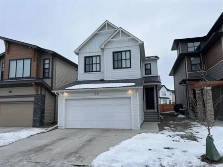 Fully furnished + all utilities included. Luxe Brand New 2024 High End Home. | 34 Rowmont Link North West, Calgary