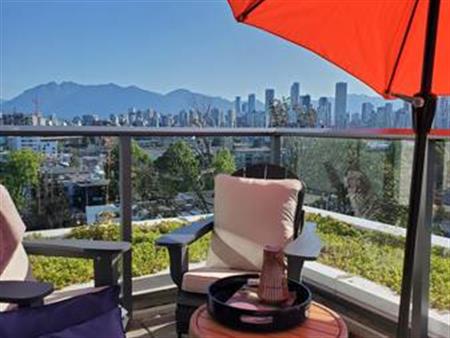 *RARELY available FURNISHED 1br + den + large patio + stunning views