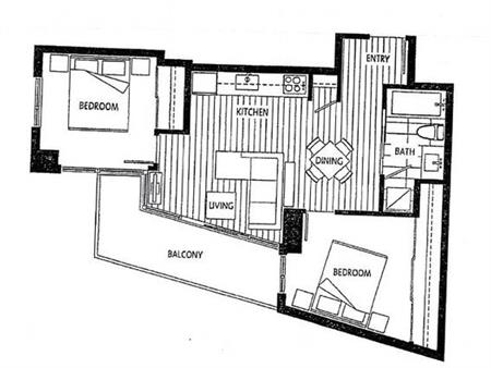 High level Concrete apartment in Marine Gateway North Tower