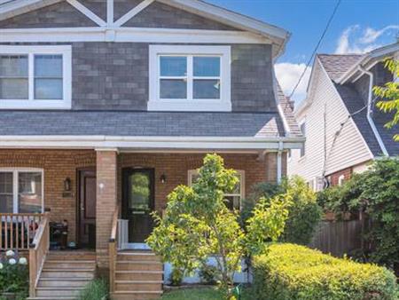 Danforth Village 2-storey 3-bedroom 2-bathroom semi-detached home