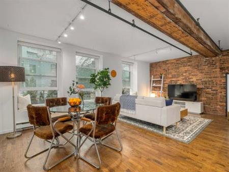 Furnished Apartment - Beautiful Brick and Beam