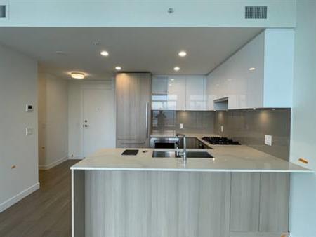 One year new high-rise AC 2 bed 2 bath apratment @ New West downtown