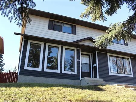 Fully Furnished 4 BDRM DREAM HOME with A/C, Mother in law suite, fenced yard | 244 Edgedale Place, Calgary