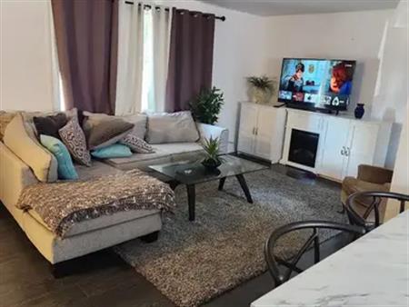 FR - Furnished Main Floor Suite (5 Mins from LRT, Back Yard, Bright, Renovated) | Calgary