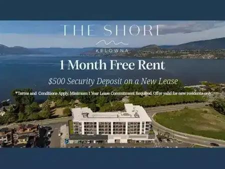 The Shore Kelowna on Gyro Beach - 2 Bedroom | 2 Bath Lake View | 3477 Lakeshore Road, Kelowna