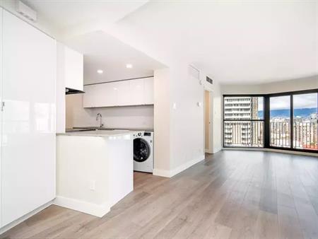 1 Bed beautifully renovated with a stunning  unobstructed ocean view | 1011 Beach Avenue, Vancouver