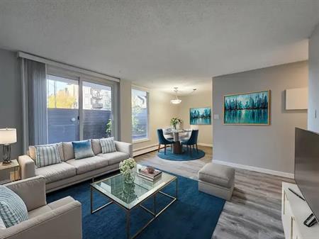 Renovated one Bedroom with Huge Private Patio and In-Suite Laundry | 2420 14 Street Southwest, Calgary