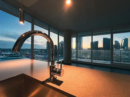 PANORAMIC VIEWS. 16th floor SOUTH WEST facing!! | 1607 - 1188 3 St SE, Calgary