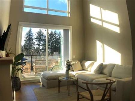 Bright 2bed 2bath loft ceiling, top floor condo