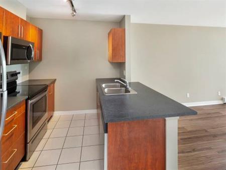 In-Suite Laundry, Fully-Equipped Contemporary Kitchen, Dishwasher