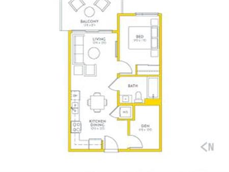 UNIT 1107 BRAND NEW!! Vantage 1 bedroom + Den units