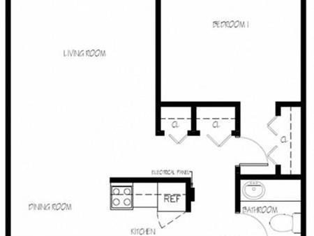 1Bed/bath- Storage closet in unit-on site management