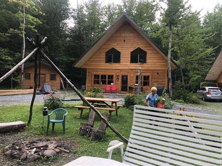 chalet à louer en bois rond