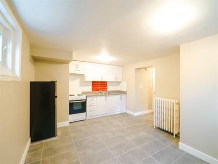 1 Bedroom Bright & Renovated Basement Apt.