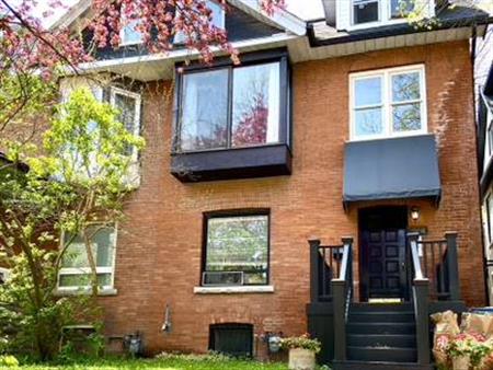 Entire 2nd floor, sunny, brick fireplace, great deck!