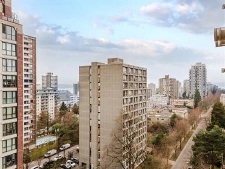 Studio with Peakaboo English Bay View -Insuite Laundry-Parking