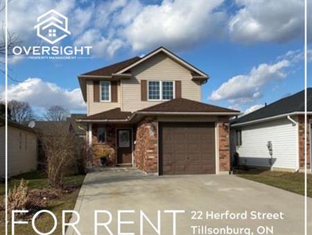 3-Bedroom House in Tillsonburg! | 22 Herford Street, Tillsonburg