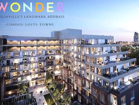 Wonder Condos, 150 Logan Ave., 2 bed 2 bath, oversized parking, locker