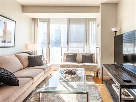 Furnished Utility-Included Eaton Center Condo (CN Tower view)