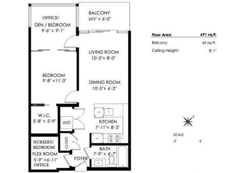 2 bed 2 bath apartment in east vancouver.