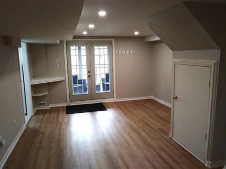 One bedroom basement apartment