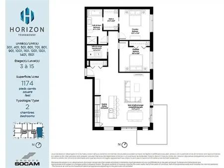 2 bedroom Condo at 1441 Gascon | 1441 Chemin Gascon, Terrebonne