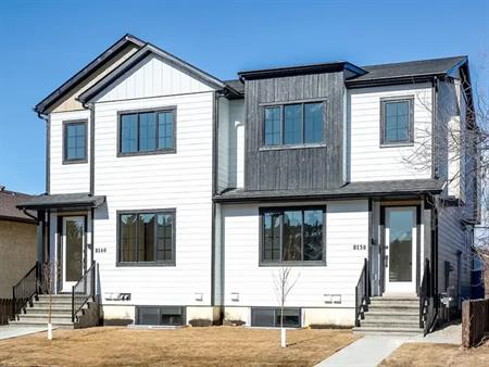 Bright, Brand New, 3 bedrooms, double garage, close to transit and bike paths | 8140 46 Avenue Northwest, Calgary