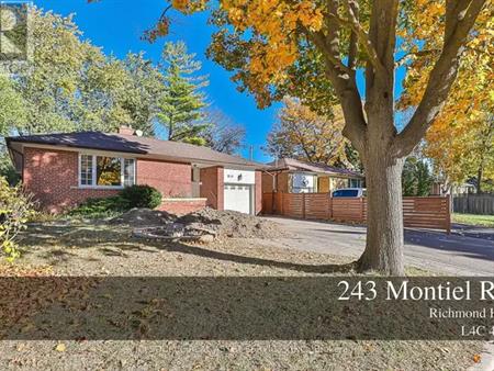 LOWER - 243 MONTIEL ROAD | LOWER - 243 MONTIEL ROAD, Richmond Hill