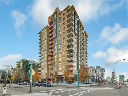 Spacious 2 bed 1 bath high-rise condo for rent near Edmonds Station | 7225 Acorn Avenue, Burnaby