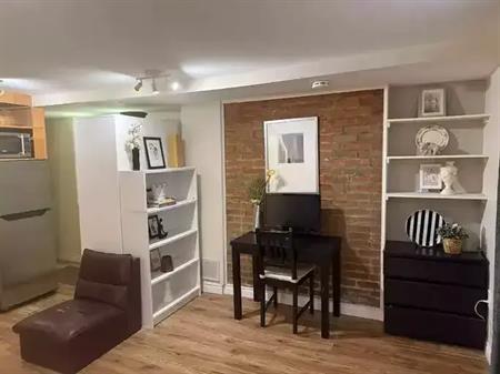 COZY BACHELOR/ STUDIO PARTIALLY  FURNISHED Basement-ANNEX  for rent at 664 Huron Street | 664 Huron Street, Toronto