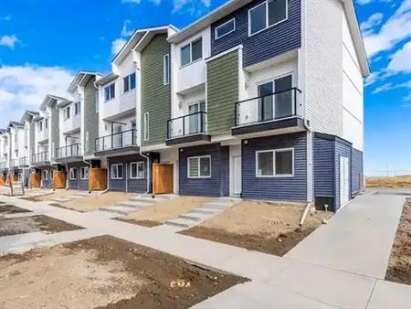 BRAND NEW! JUST BUILT 3 Bedrooms, 3.5 Washrooms, 1 Garage, Three Storey Townhome | Calgary