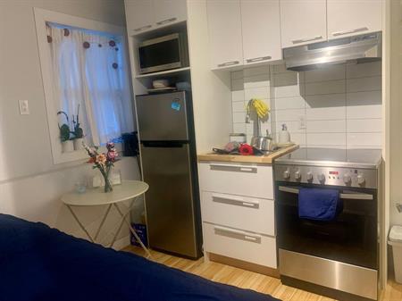 Loft entièrement meublé DISPONIBLE 1ER JUILLET, meublé, chauffé, éclairé. En plein coeur de Limoilou. Promotion en cours!!