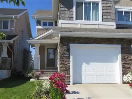 Tranquil view -3 bed 2.5 bath attached garage | 2399 Sparrow Crescent Northwest, Edmonton