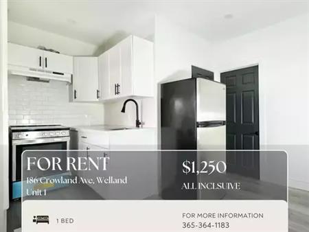 1 BED 1 BATH: 186 Crowland Ave, Welland - 1 | 186 Crowland Avenue, Welland